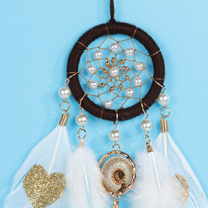 Feng Hong Dreamcatcher White Coffee <b>Heart</b> Spiral Car Ornament Pendant Gift <b>Decor</b> - Product Image 3