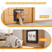Porte de voiture intelligente à verrouillage 4 directions avec capteur RFID, télécommande, porte automatique pour animaux de compagnie, intérieur et extérieur, OEM ODM