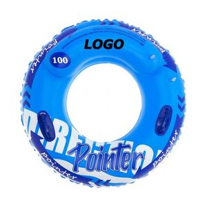 Adult <b>Inflatable</b> Pool <b>Float</b> with Handles Double Airbag Swim Ring for Summer Fun - Product Image 1