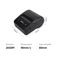 Terminal de point de vente mobile Android portable 3 pouces 80 mm avec mini-imprimante de reçus intégrée et batterie rechargeable
