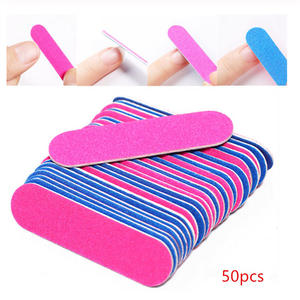 Doğa çivi manikür aracı tek kullanımlık Mini tırnak törpüsü Set için Mini tırnak törpüsü kiti çift taraflı promosyon zımpara panoları - Product Image 1