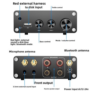 HiFi Digital para Bluetooth Home Desktop Karaoke <span class=keywords><strong>Amplificador</strong></span> <span class=keywords><strong>de</strong></span> potencia 200W <span class=keywords><strong>Amplificador</strong></span> <span class=keywords><strong>de</strong></span> potencia <span class=keywords><strong>de</strong></span> metal <span class=keywords><strong>de</strong></span> <span class=keywords><strong>alta</strong></span> <span class=keywords><strong>fidelidad</strong></span> - Product Image 2