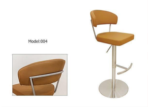 Nordic Style Restaurant bar Stools <b>Chairs</b> Customizable Stainless Steel Swivel Adjustable <b>Round</b> Metal Base Commercial Furniture - Product Image 2