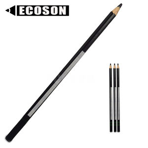 ÉCHANTILLONS GRATUITS Crayons à fusain en bois pré-affûtés, ensemble personnalisé de crayons à fusain triangulaires, hexagonaux, ronds, blancs et en <span class=keywords><strong>ardoise</strong></span> - Product Image 3