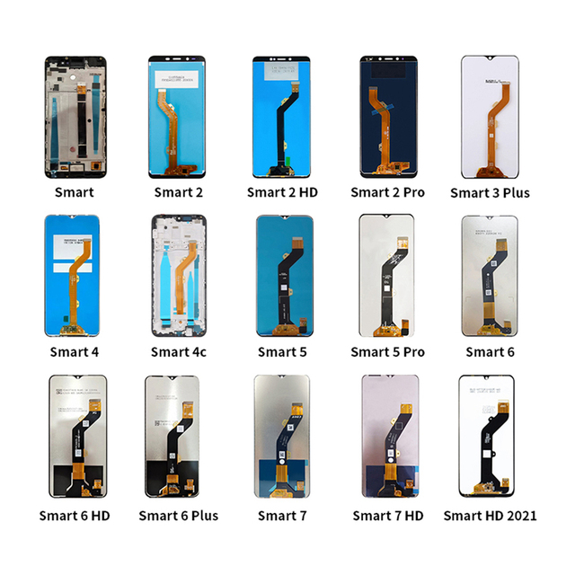 100% Original Lcd Screen for Infinix Smart 2 3 4 4c 5 6 7 HD 2021 Pro Plus Screens Digitizer Display Digitizer Assembly