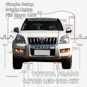 Nouveau Roadrage 10W pour Land Cruiser Prado LC120 FJ120 2003-2009 Feux de jour à LED DRL Feux antibrouillard 12V 6000K - Product Image 2