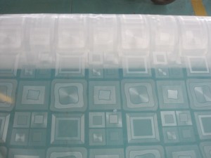 <span class=keywords><strong>Film</strong></span> EVA PEVA gaufré carré, directement de l'usine |   Certifié ISO 9001 et REACH |   Approvisionnement en gros volume <span class=keywords><strong>pour</strong></span> les fabricants de rideaux de douche - Product Image 6