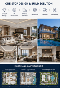 Plans de maisons et de villas de style côtier australien personnalisés avec une conception intérieure écologique et une rendu 3D photoréaliste - Product Image 5