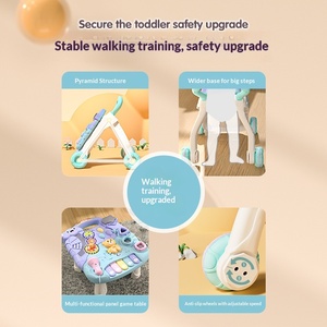 Marche-bébé en plastique multifonctionnel anti-O-Leg, anti-chute, anti-basculement pour filles et garçons, poussette jouet à vitesse réglable pour 0-3 ans - Product Image 4