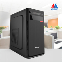 Boîtier d'ordinateur de bureau et tour de jeu PC, tour moyenne, panneau frontal de bureau, 3 USB, SMPS