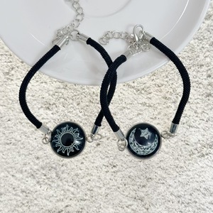 Pulsera de Cuerda Tejida de Acero Inoxidable <span class=keywords><strong>para</strong></span> Parejas, Pulsera Luminosa de Moda <span class=keywords><strong>para</strong></span> Parejas, Regalo de Joyería <span class=keywords><strong>para</strong></span> el Día de San Valentín - Product Image 2