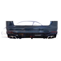 Pare-chocs arrière avec diffuseur avec échappement pour S4 ABT Style Auto Modifié Kit de carrosserie en matériau PP de haute qualité 2017-2019