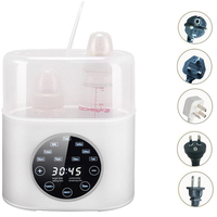 Chauffe-biberon intelligent portable à affichage LCD en temps réel, stérilisateur de tétines et sucettes, chauffe-biberon rapide, cuiseur vapeur pour aliments pour bébés