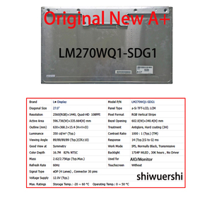 Pantalla LCD Original Nueva A+ de <span class=keywords><strong>27</strong></span> Pulgadas LM270WQ1 SDA1 SDA2 SDB1 SDB3 SDC2 SDF1 SDF2 SDG1 SLB1 SLB2 de Repuesto para Monitor <span class=keywords><strong>iMac</strong></span> - Product Image 6