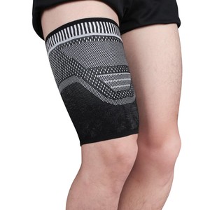 Wholesale Compression <strong>Thigh</strong> Sleeve, Anti-slip Silicone <strong>Thigh</strong> <strong>Support</strong>, Elastic Sports Wrap for Basketball Running Fitness - Product Image 1