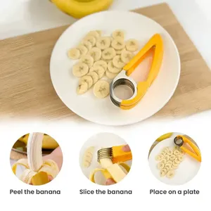 Multifunctional <b>Vegetable</b> <b>Chopper</b> Banana Cucumber Slicer Portable Manual Fruit <b>Vegetable</b> Cutter Kitchen Gadgets Home Use - Product Image 2
