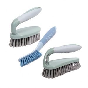 ชุดแปรงขัดทำความสะอาดแบบ Ergonomic ยี่ห้อ Maxfree ขนแปรง PP ทนทาน 3 ชิ้น สำหรับทำความสะอาดห้องครัวและห้องอาบน้ำ - Product Image 1