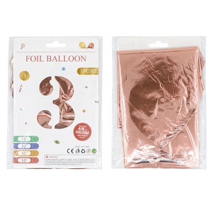 Bona 40 Inch Kích Thước Lớn Số Lá <span class=keywords><strong>Helium</strong></span> Bóng Bay Sinh Nhật Lễ Kỷ Niệm Đảng Trang Trí Lớn Globos Số Bóng Bay - Product Image 4