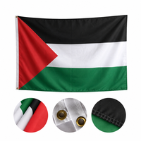 Fabricant de drapeaux, cadeaux promotionnels, bannière publicitaire, drapeaux personnalisés 3x5 pieds, activités d'entreprise, tous pays, Palestine