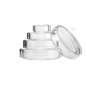 Boîtes de Petri en verre empilables avec couvercle, récipients de culture en verre de laboratoire pour la culture cellulaire et les tests d'échantillons - Product Image 1