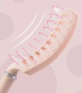 Cepillo Desenredante Curvo Ventilado de Moda con Logotipo Personalizado para Cabello Húmedo y Seco, Herramienta de Masaje Capilar para Salón de Peluquería - Product Image 1