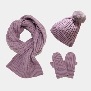 2023 recién llegado, venta al por mayor, conjuntos <span class=keywords><strong>de</strong></span> guantes y gorros <span class=keywords><strong>de</strong></span> punto <span class=keywords><strong>de</strong></span> invierno, 7 <span class=keywords><strong>colores</strong></span> disponibles, incluida la bufanda para clima frío - Product Image 2