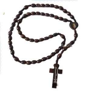 <span class=keywords><strong>Rosario</strong></span> barato, collar <span class=keywords><strong>de</strong></span> madera, <span class=keywords><strong>Rosario</strong></span> religioso <span class=keywords><strong>de</strong></span> cuentas ovaladas con icono <span class=keywords><strong>de</strong></span> la Virgen María y Dive mercy - Product Image 1