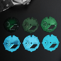 Pièces de montre GA2100/GA2110 : Cadran lumineux modifié avec index et anneau de graduation gaufré pour remplacement Casio G-Shock