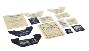 Tùy Chỉnh Logo Riêng May Mặc Vải Nhãn 100% Cotton Hữu Cơ Mật Độ Cao Jacquard Quần Áo Satin Dệt Tag Quần Áo Dệt Nhãn - Product Image 4