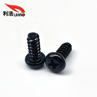 Vis autotaraudeuses à tête cylindrique et queue plate GB845 noires, trempées et durcies