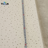 Panneau Acoustique de Plafond Noir Mat, Dalles Suspendues en Fibre Minérale 600 mm x 1200 mm (2x4 pi)