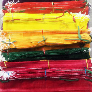 Monofilamento rojo verde Amarillo Blanco Bolsa grande bolsa de patatas Bolsa de red de residuos de cebollino - Product Image 2