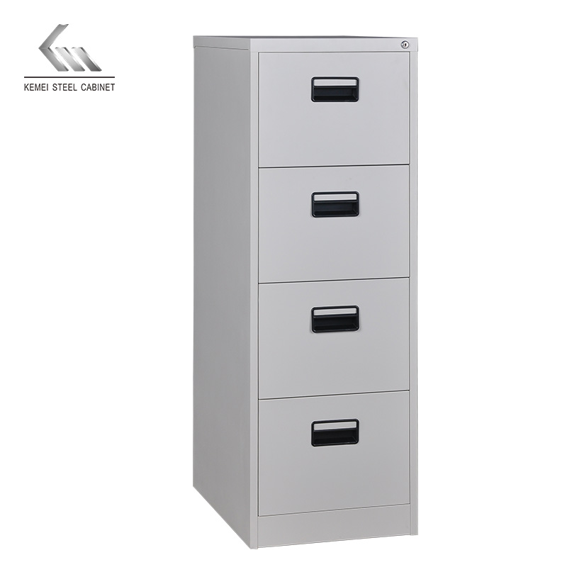 Customized Easy Assemble Office Steel Storage Lateral File Cabinet Vertical Metal 4 Drawer Filing Steel Cabinet