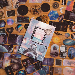 Lot de 20 autocollants décoratifs pour journal rétro <span class=keywords><strong>Poème</strong></span> et série lointaine Style dessin animé Matériau source Lot de 20 - Product Image 3