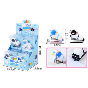 귀여운 유니콘-공룡 듀얼 미니 스테이플러 어린이를위한 휴대용 소형 스테이플러 학생 필통 만화 문구 - Product Image 5