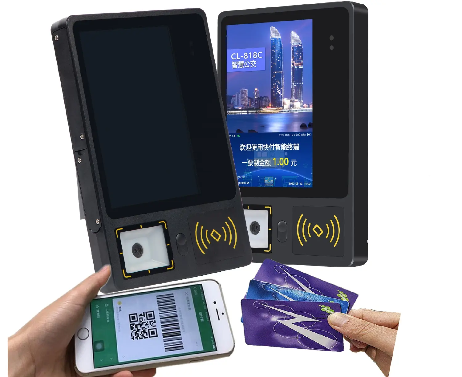 ระบบ NFC 2D 23ปีสำหรับระบบขนส่งสาธารณะการชำระเงินด้วย GPS และ GPRS