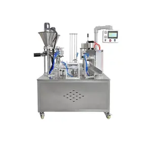 Máquina de llenado de tazas de café de aluminio al por mayor con lavado de nitrógeno Keurig K máquina para hacer tazas