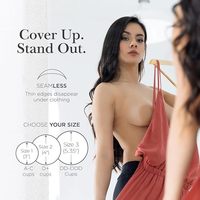 Cache-tétons en silicone invisible, réutilisable, adhésif, extensible, sans couture, respirant, auto-adhésif pour femmes, vente en gros