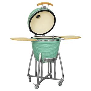 SEB KAMADO Parrilla de barbacoa de carbón al aire libre de 21 pulgadas Ahumador en forma de barril de acero para cocinar Similar a <span class=keywords><strong>Weber</strong></span> - Product Image 4