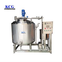 Pasteurisateur de lait de fermenteur de yaourt pasteurisé d'acier inoxydable et réservoirs de refroidissement