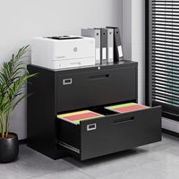 Armoires à dossiers à 2 tiroirs pour le bureau à domicile, armoire à dossiers en métal verrouillable pour dossiers de format lettre/légal