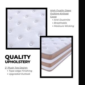 Matelas <span class=keywords><strong>DUNLOPILLO</strong></span> en gros de l'usine AIDI pour Singapour – Matelas hybride à ressorts ensachés et mémoire de forme de 6 à 12 pouces - Product Image 3