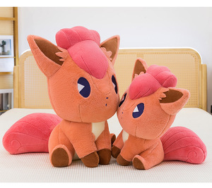 Peluche personnalisée de renard à six queues, style dessin animé, Pokémon, poupée en tissu, jouet pour machine à griffes, cadeau - Product Image 3