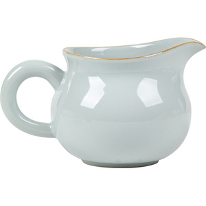 Guanlan Sky Blue Handmade Ru Kiln Fair Cup Ceramic <b>Tea</b> Dispenser Kung Fu <b>Tea</b> <b>Set</b> Round Shape Without Lid Dehua County Porcelain - Product Image 5