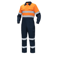 Combinaisons de travail fluorescentes haute visibilité Uniformes de gommage de sécurité réfléchissants fournis en usine Vêtements de travail globaux