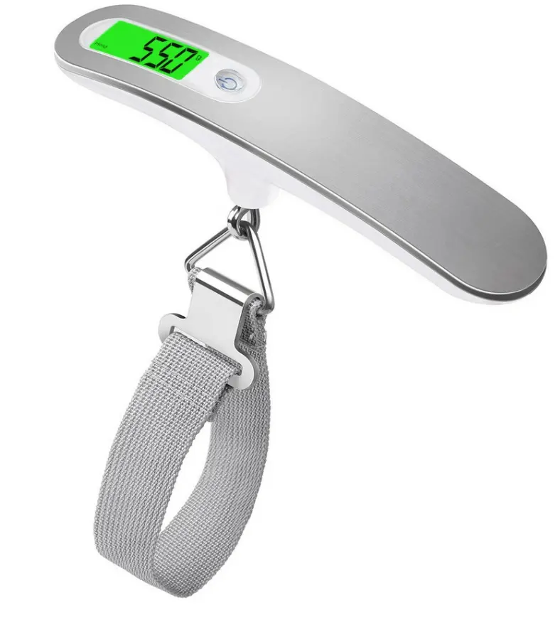 Digital Luggage Scale 50kg Portable LCD Display Electronic Scale Weight Balance Suitcase Travel Bag Hanging Steelyard Scale Tool