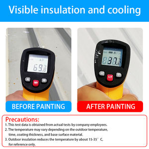 Acrilico Coat bianco <span class=keywords><strong>isolamento</strong></span> termico vernice impermeabile rivestimento liquido ridurre UV per la vernice del pavimento del tetto parete vernice - Product Image 3