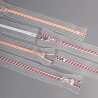 Offre Spéciale Nylon écologique 3 # longue chaîne couleur transparente fermeture éclair rouleau usine directe