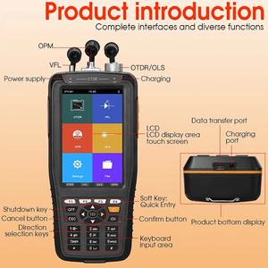 เครื่องทดสอบไฟเบอร์ออปติก AUA28U/AUA28A OTDR 60 กม. 1550 นาโนเมตร แบบหน้าจอสัมผัส พร้อม OPM VFL OLS ในตัว - Product Image 6