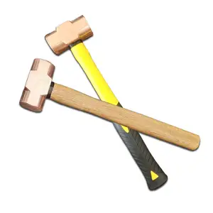 OEM ODM Best-selling high quality non-sparking hand tools nonsparking red copper octagonal hammer